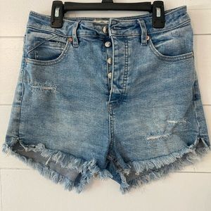 Size 28 waist Free People denim shorts